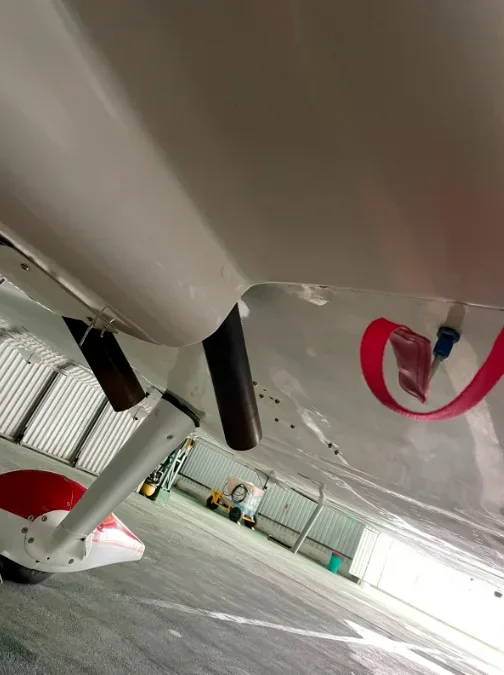 Engine detail of a 2010 Vans Aircraft RV-9A.