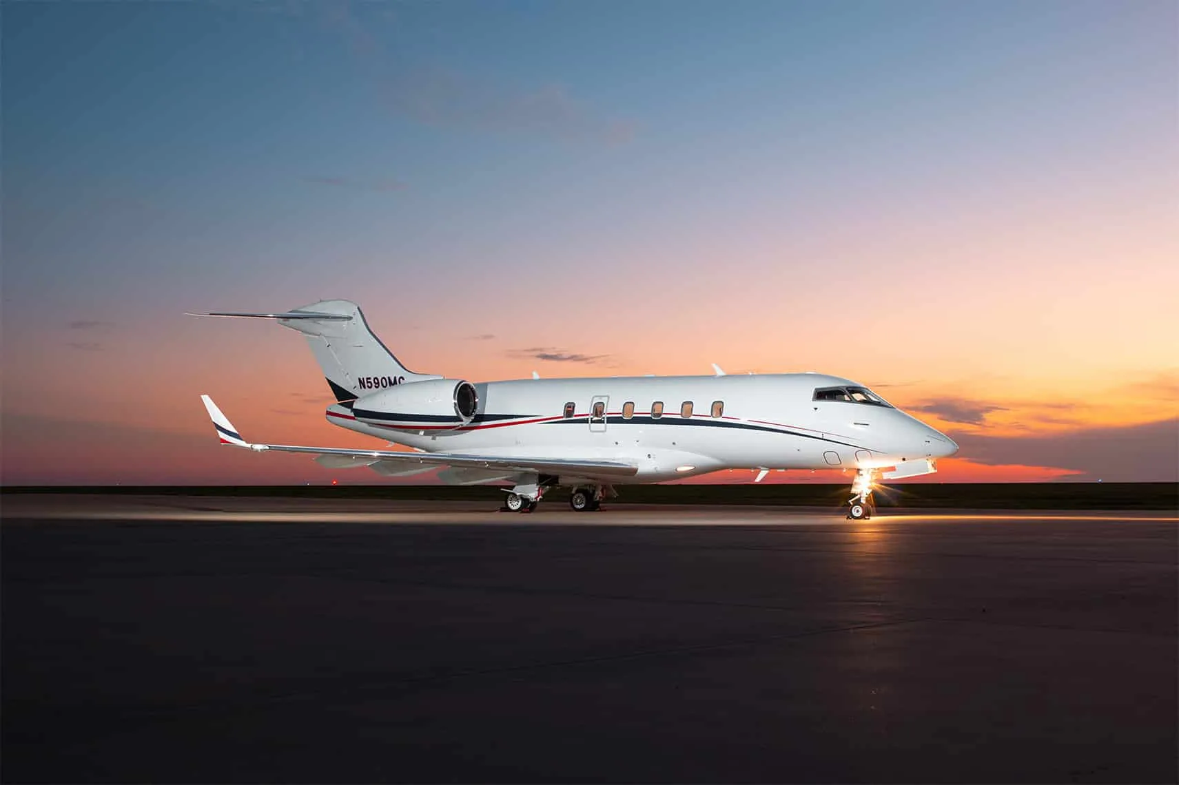 Exterior view of a 2004 Bombardier Challenger 300 - SN: 20027.