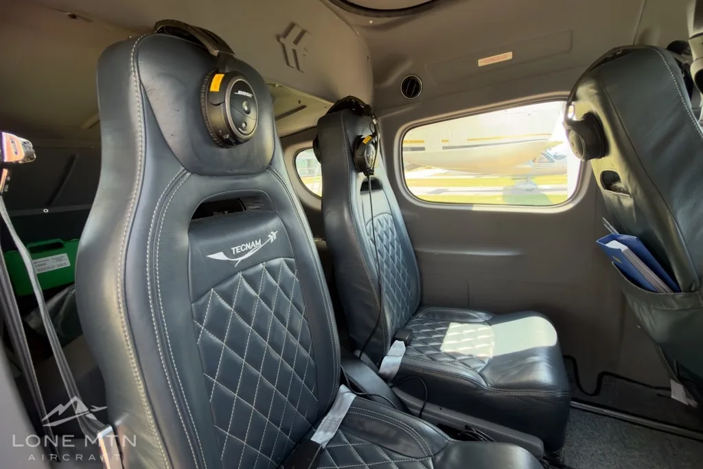 Cabin interior of a 2021 Tecnam P2006T.