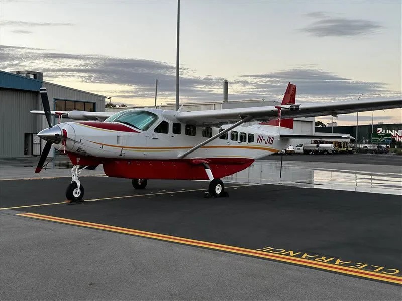 Exterior view of a 2008 Cessna 208B Grand Caravan, VH-JXB.