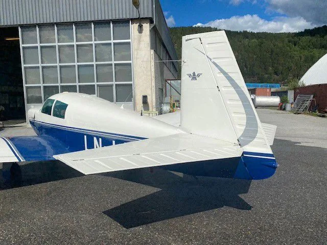Exterior view of a 1969 Mooney M20C Ranger.