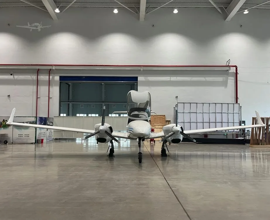 Exterior view of a 2017 DIAMOND DA42 NG.