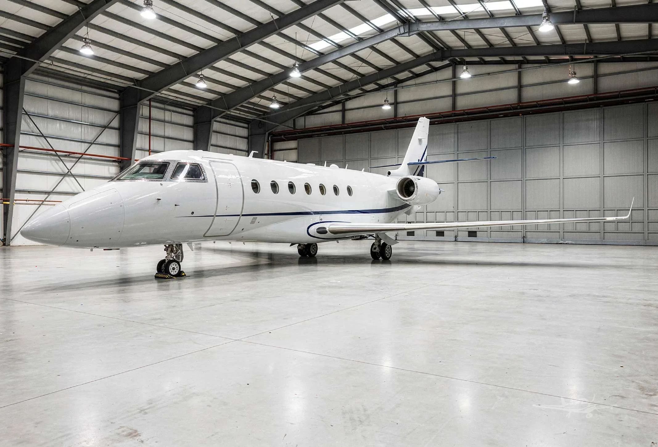 Cabin interior of a Gulfstream G200.