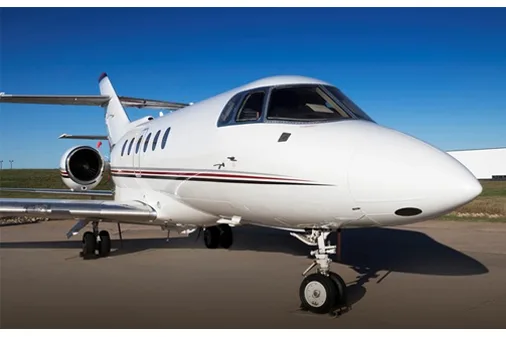 Exterior view of a 2006 Hawker 800xpi.