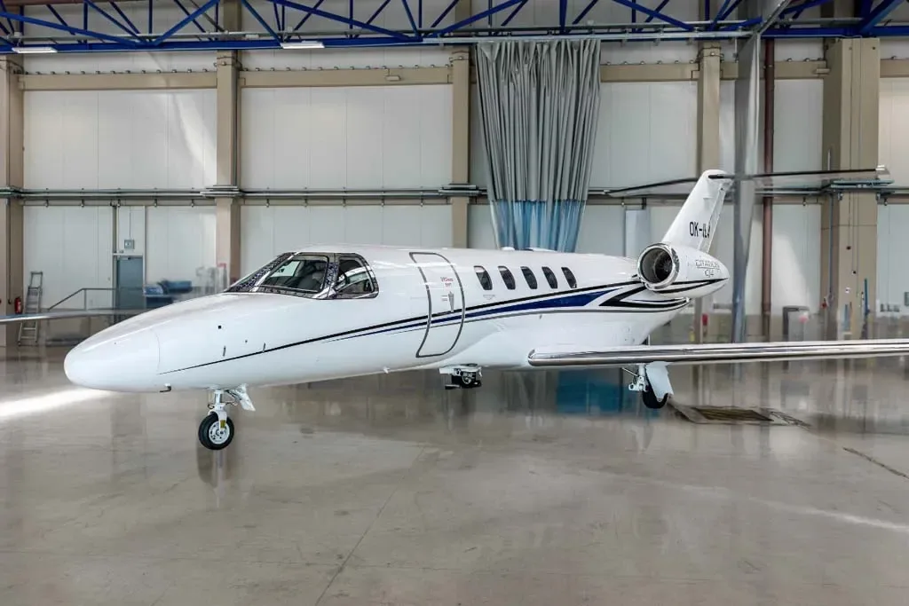 Exterior view of a 2012 Cessna Citation.