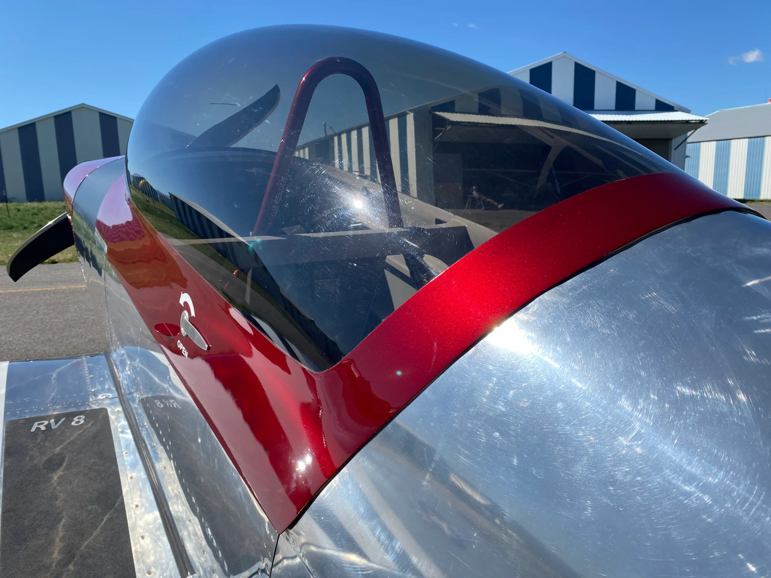 Exterior view of a 2018 Vans VANS RV8, N889WT.