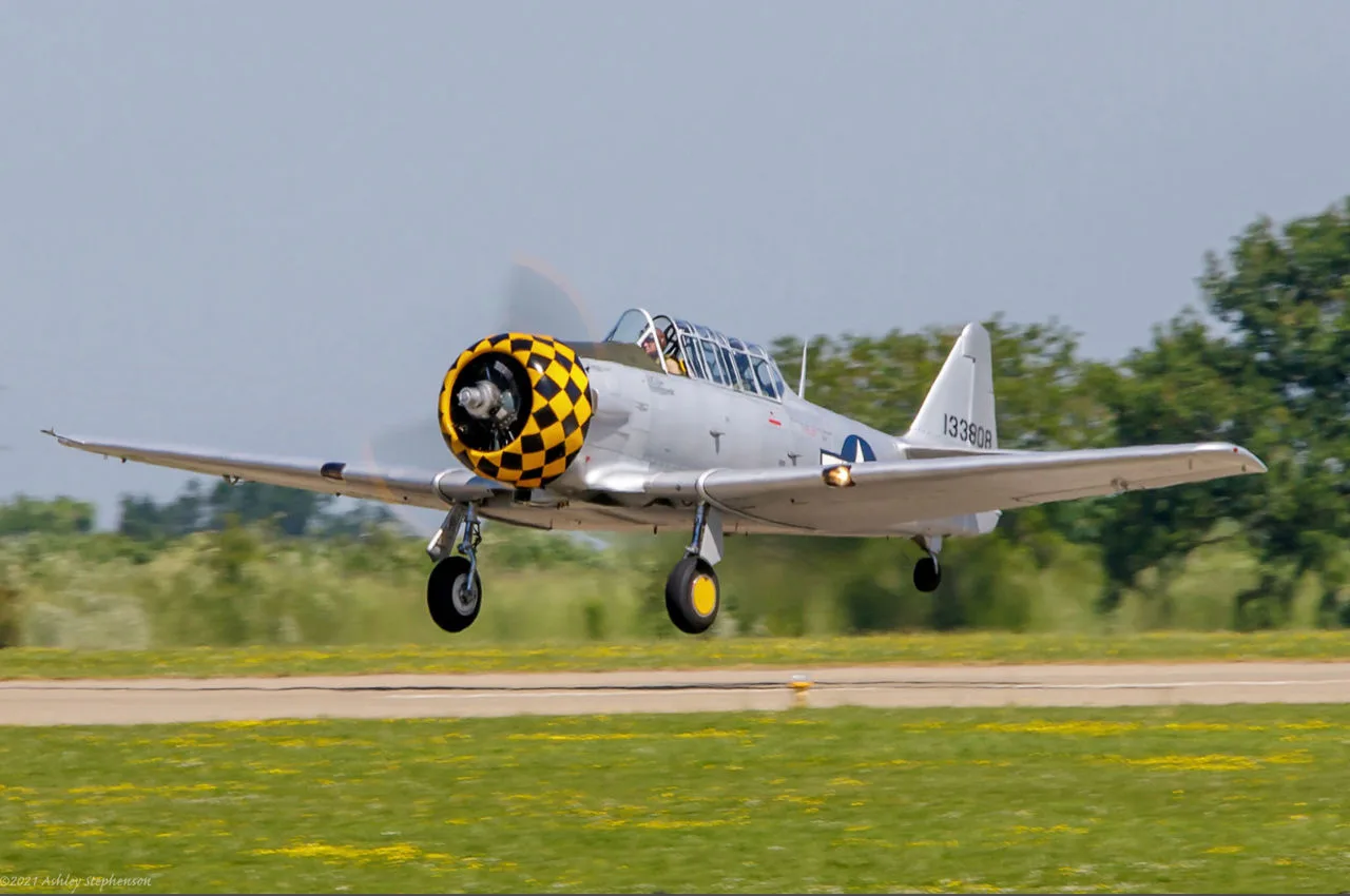 Marketing image of a 1942 North American AT-6 Texan D.