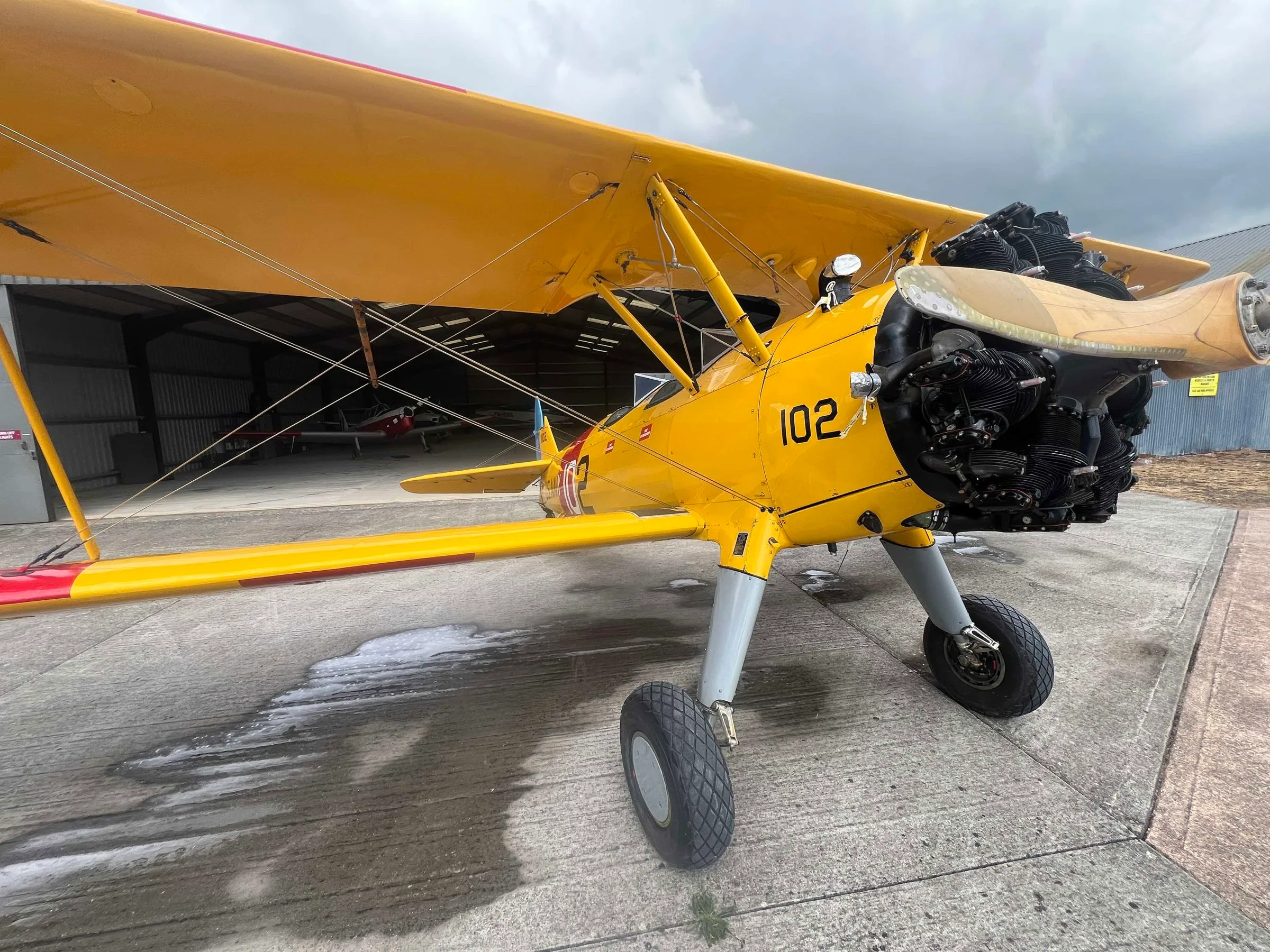 Exterior view of a 1940 Boeing Stearman A75-N1.