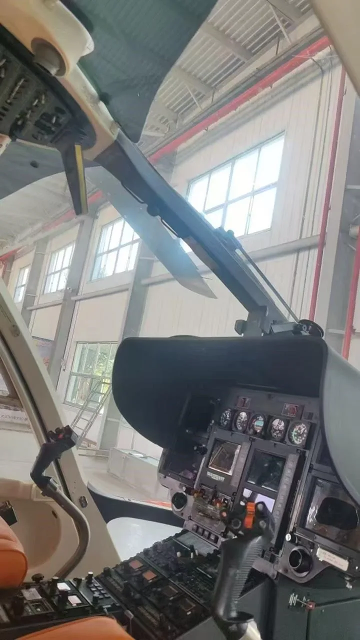 Cockpit and instrument panel of a 2012 EUROCOPTER EC135P2.