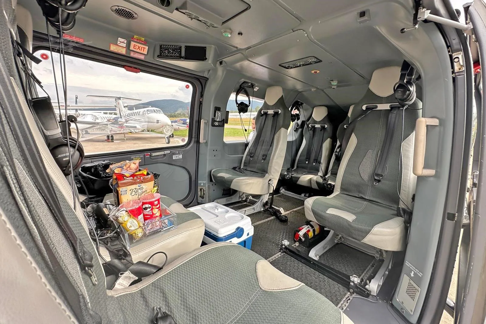 Cockpit and instrument panel of a 2012 EUROCOPTER EC145.