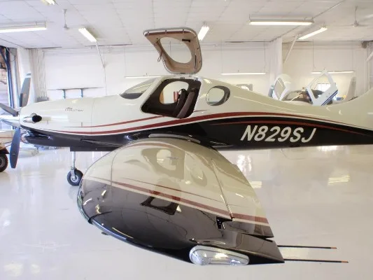 Avionics suite of a 2012 Lancair Evolution.