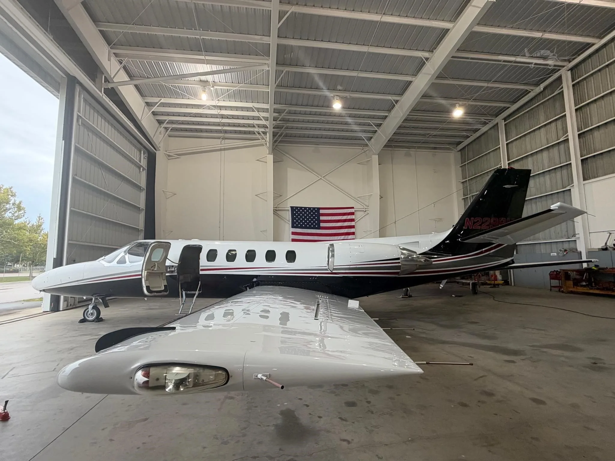 Exterior view of a 1981 CESSNA CITATION II, N229BM.