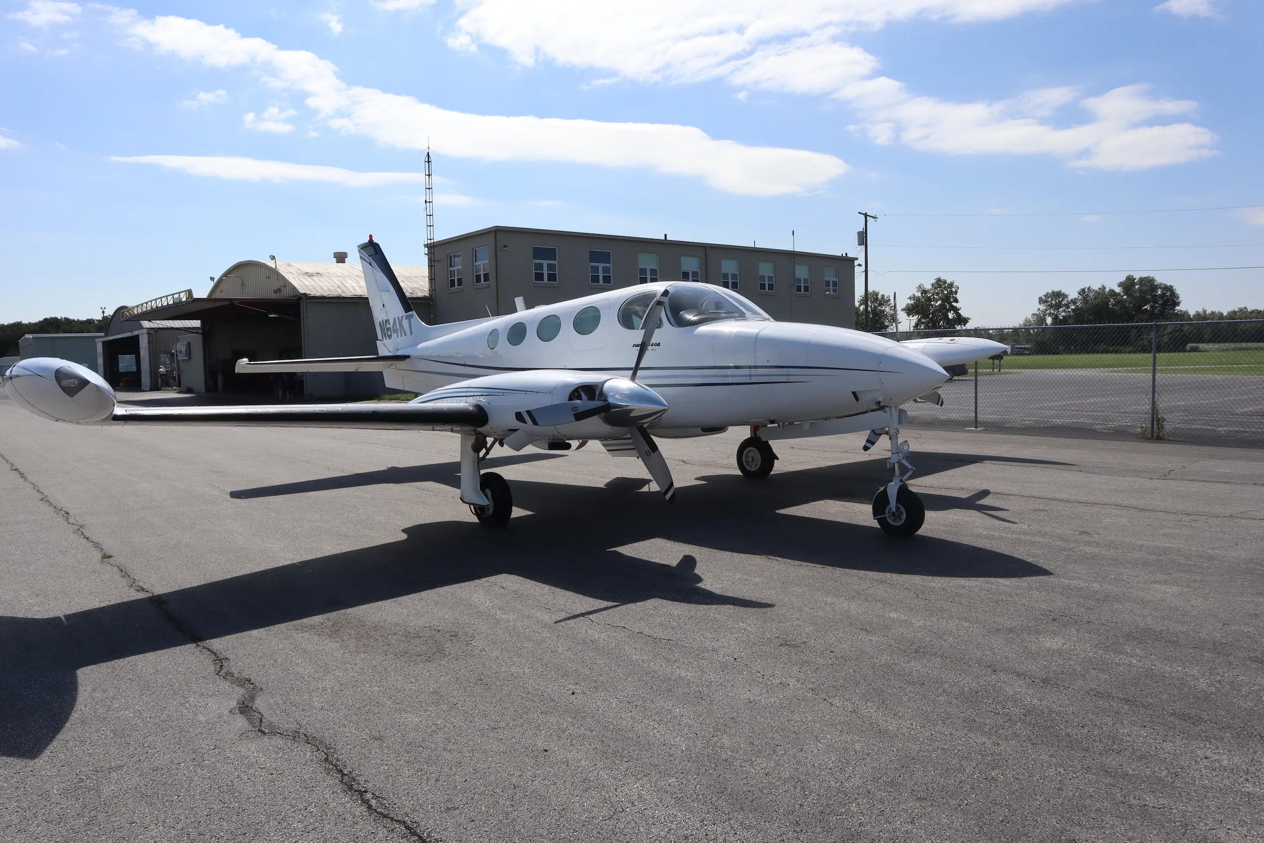 Exterior view of a 1976 Cessna 340A | TAS Aviation.