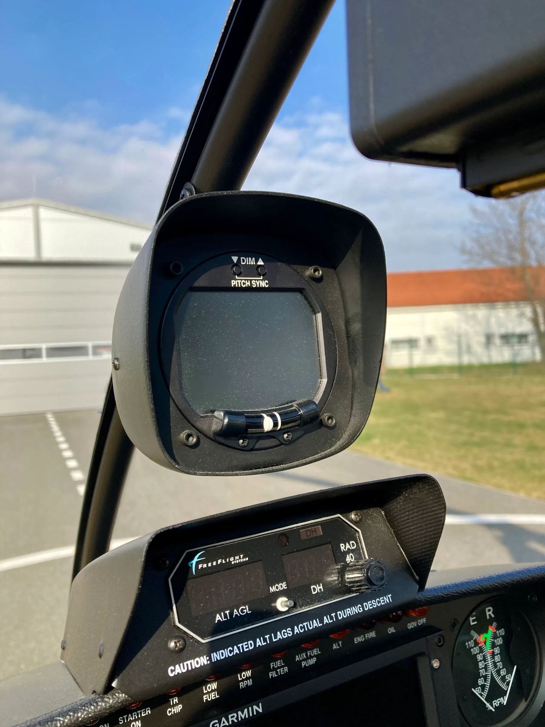Avionics suite of a 2018 Robinson R44 Raven II.