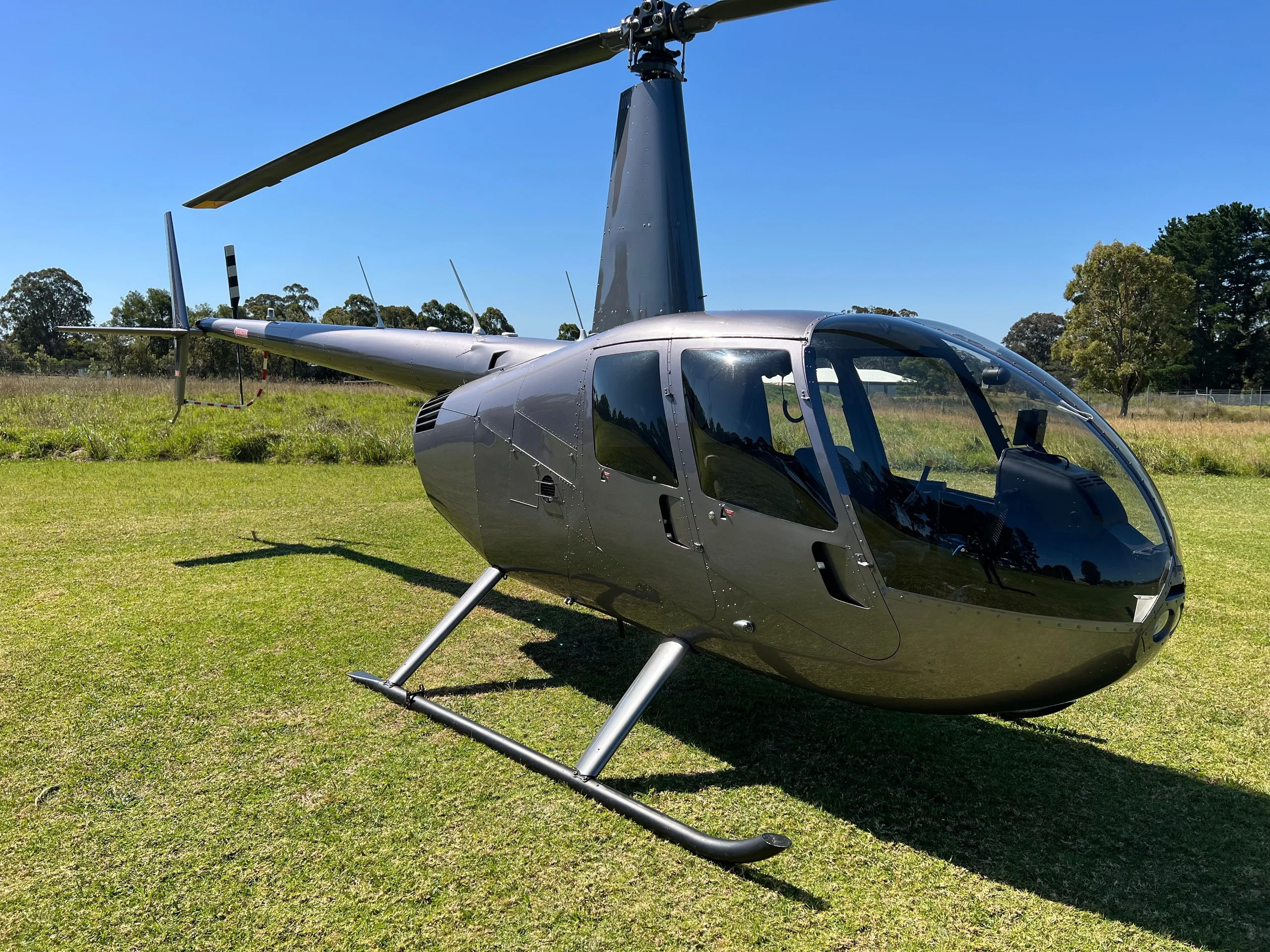 Exterior view of a 2007 Robinson R44 Raven I Helicopter.