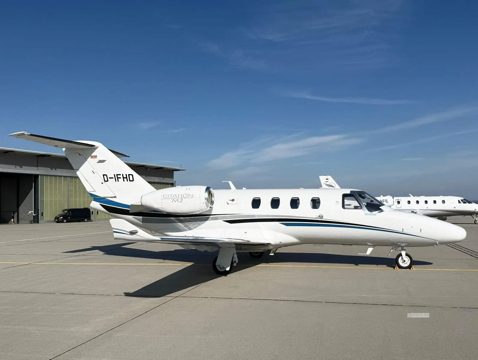 Exterior view of a 2015 CESSNA CITATION M2, D-IFHD.