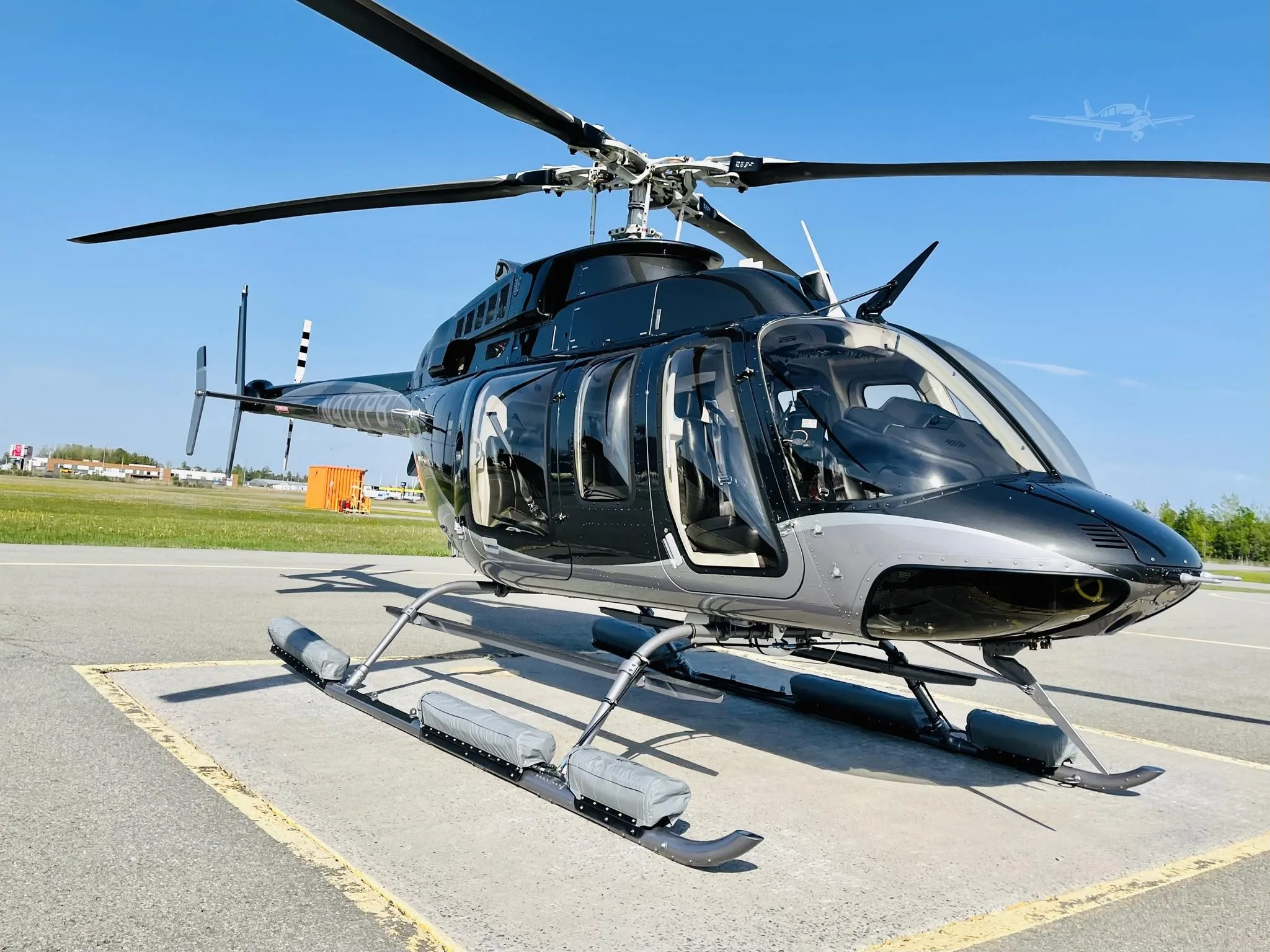 Exterior view of a 2021 BELL 407GXI, N407PB.