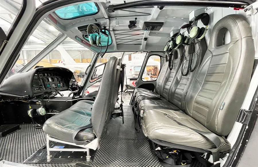 Cabin interior of a 1998 Eurocopter AS350 B2.