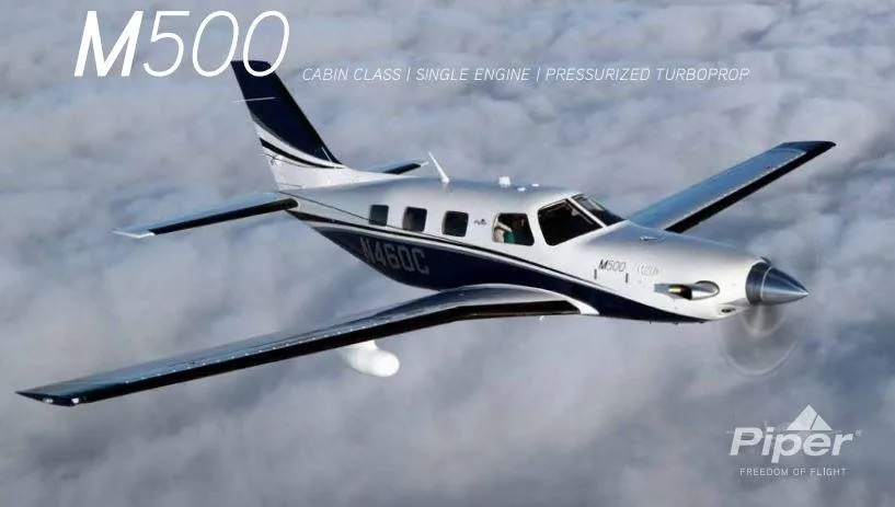 Marketing image of a 2026 PIPER M500.