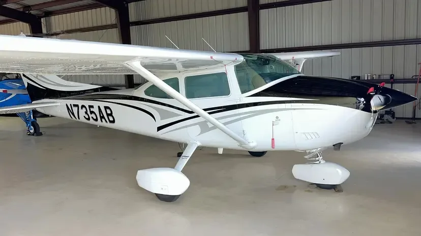 Exterior view of a 1983 Cessna 182R Skylane.