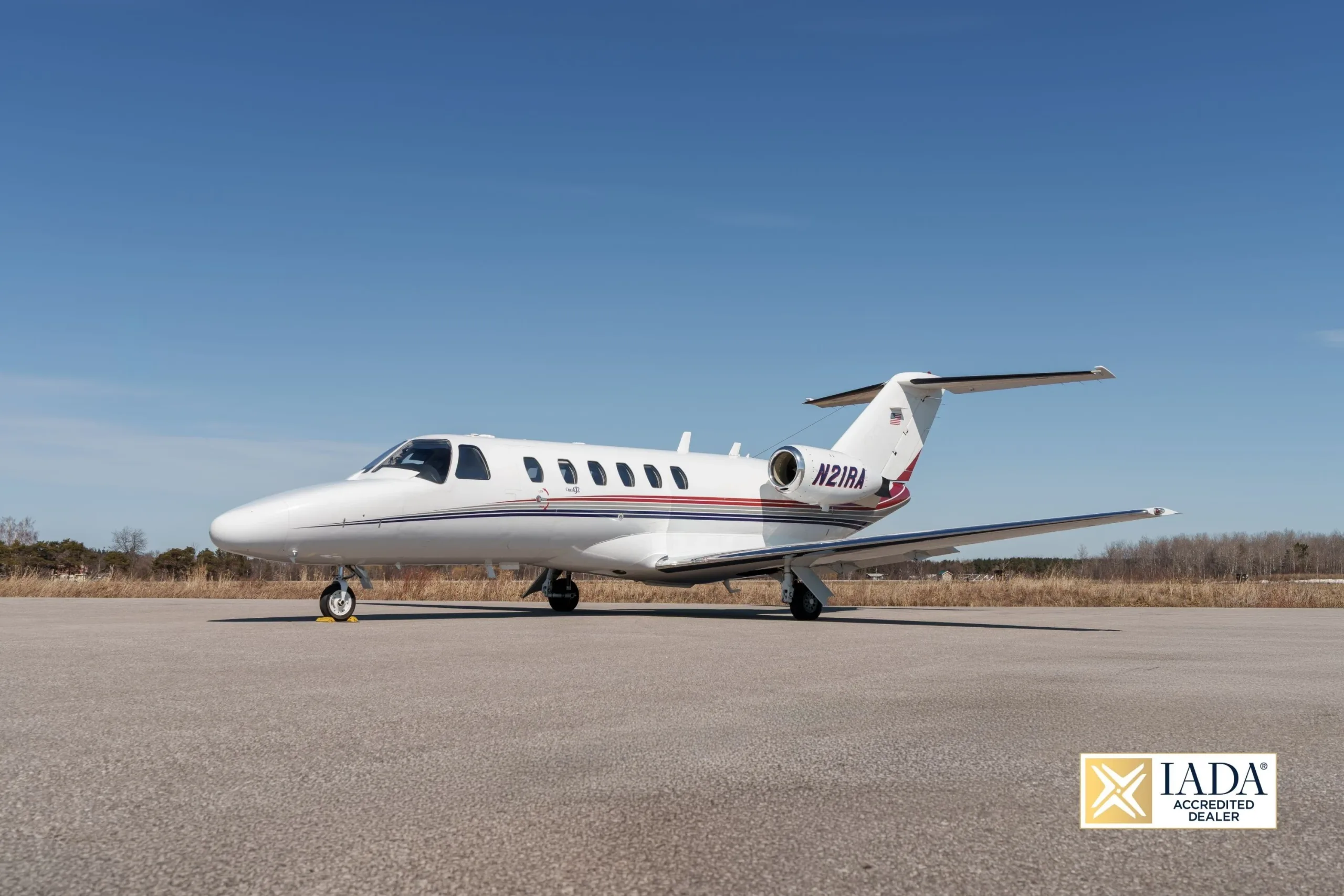 Exterior view of a 2002 Cessna Citation CJ2.