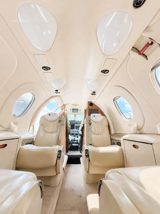 Cabin interior of a 2001 BEECHCRAFT PREMIER I.