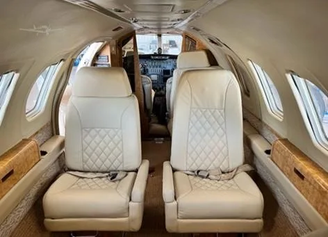 Cabin interior of a 1977 CESSNA CITATION ISP.