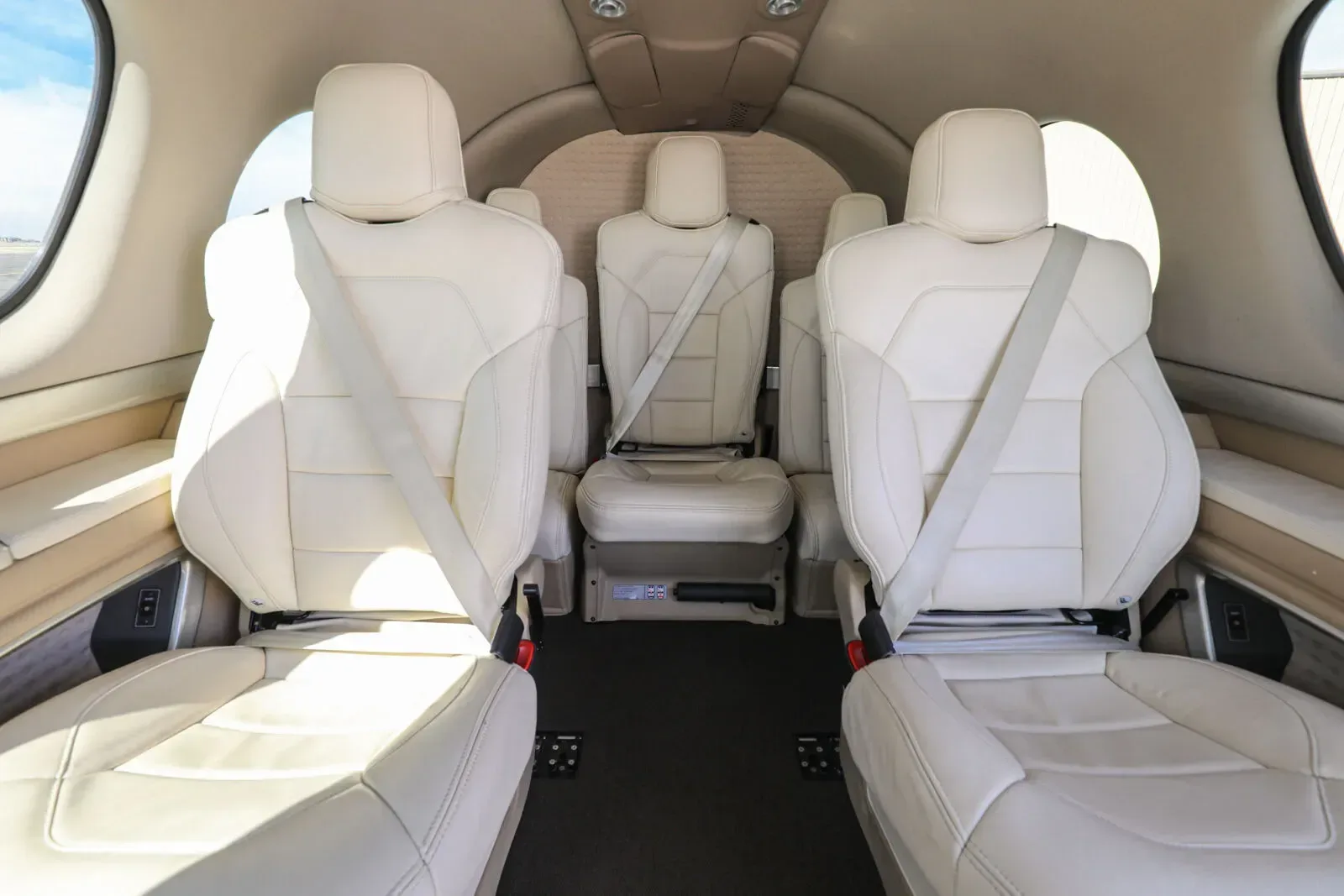 Cabin interior of a 2020 Cirrus Vision.