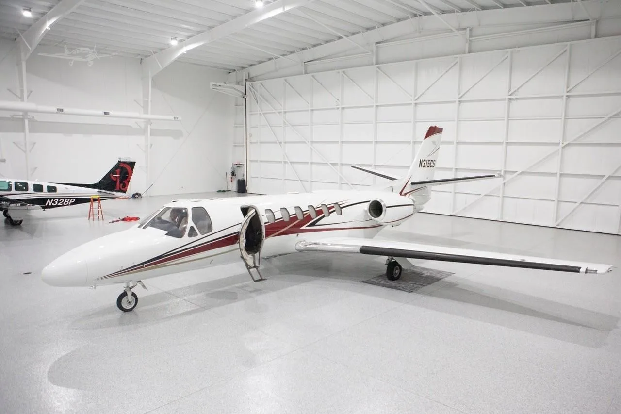 Exterior view of a 1997 CESSNA CITATION V ULTRA, N315CS.