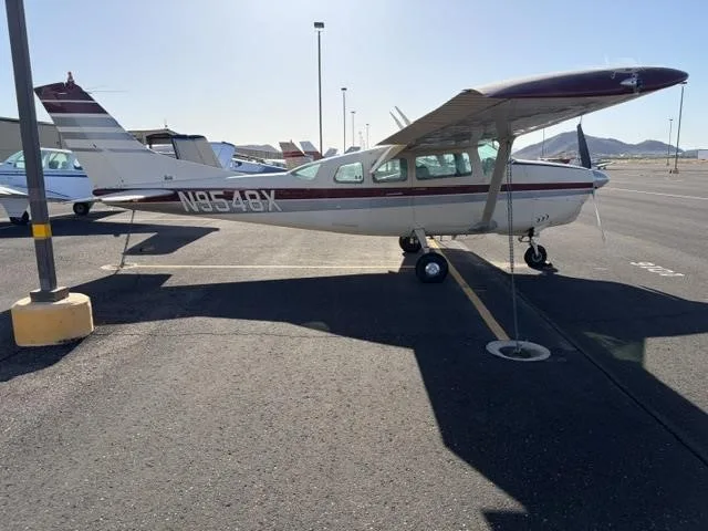 Exterior view of a 1962 CESSNA 210, N9548X.