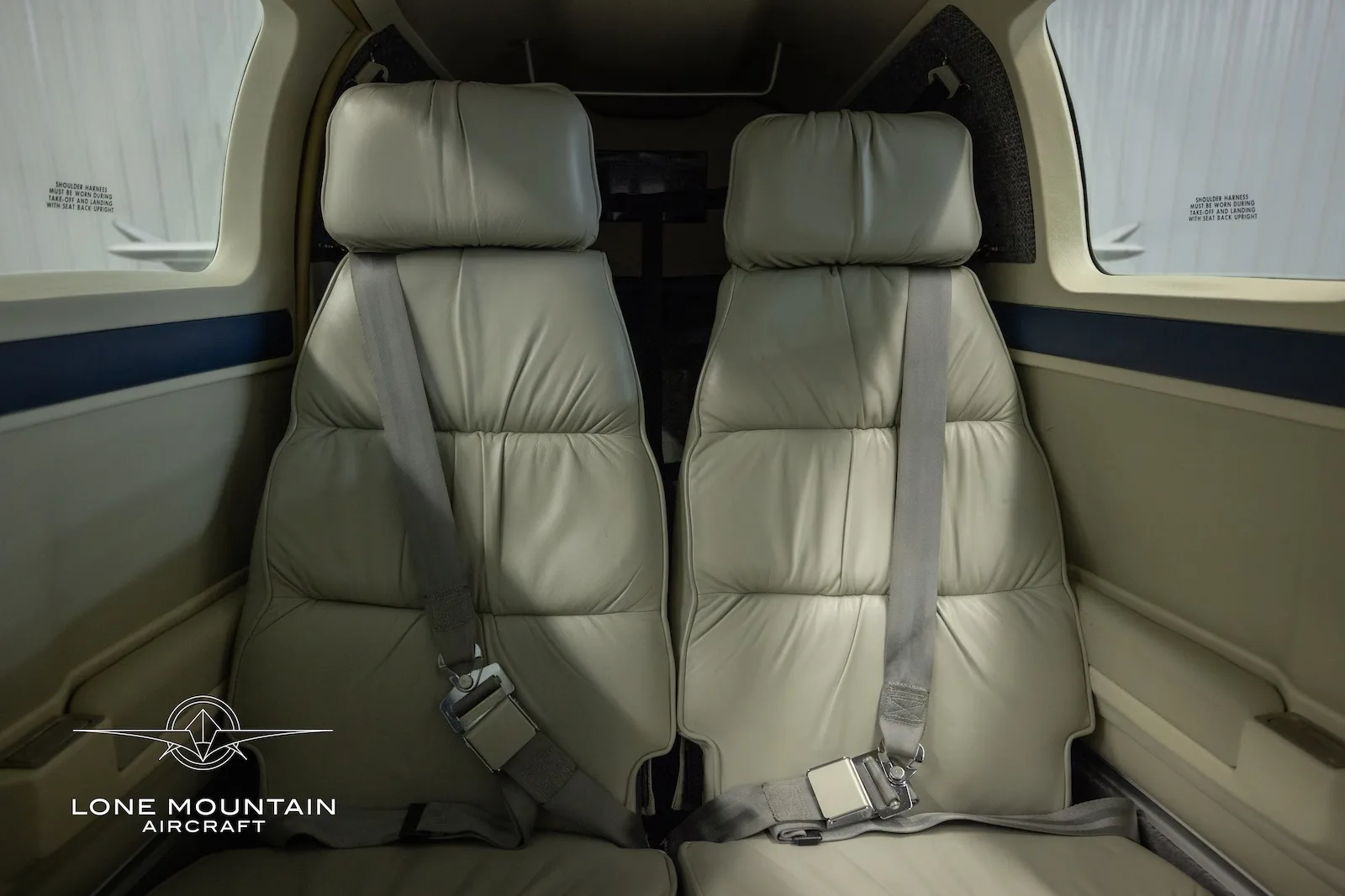 Cabin interior of a 1998 Beechcraft A36 Bonanza.