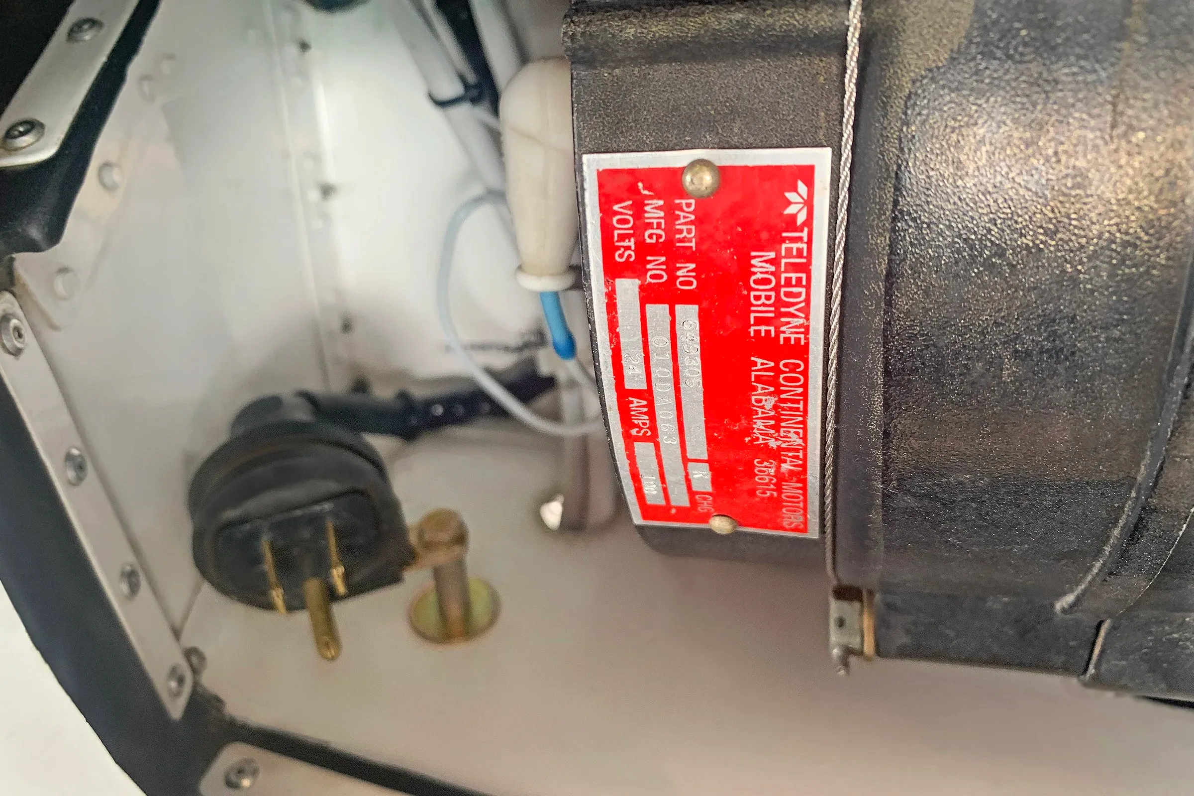 Engine detail of a 2010 Beechcraft Super-Bonanza.