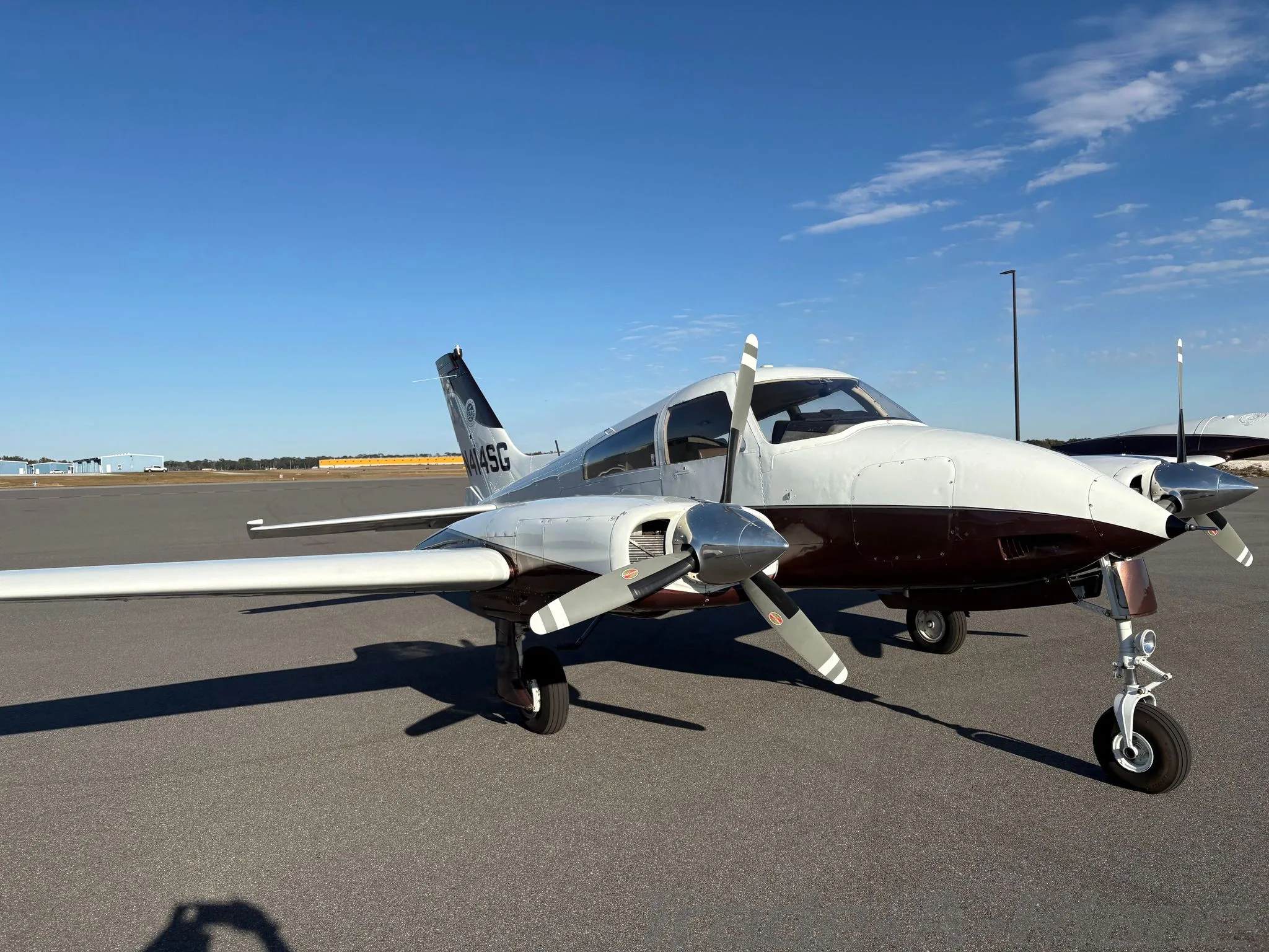 Exterior view of a 1969 CESSNA 310P, N4217S.