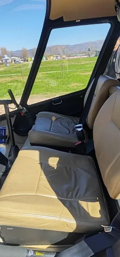 Cabin interior of a 2016 ROBINSON R66.