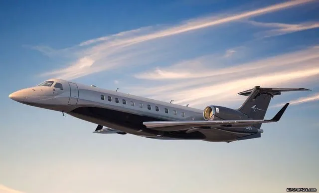 Exterior view of a 2010 Embraer Legacy 650.