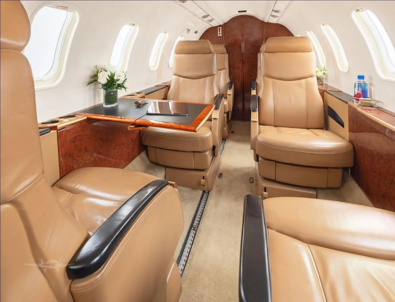 Cabin interior of a 2004 LEARJET 45.