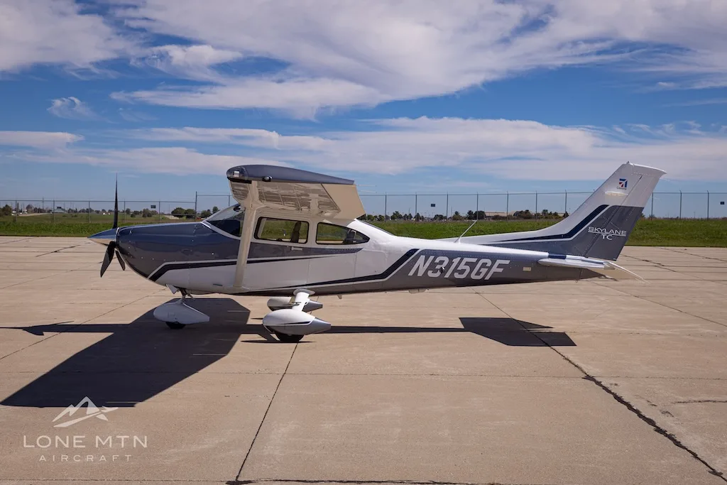 Exterior view of a 2023 Cessna T182T Skylane.
