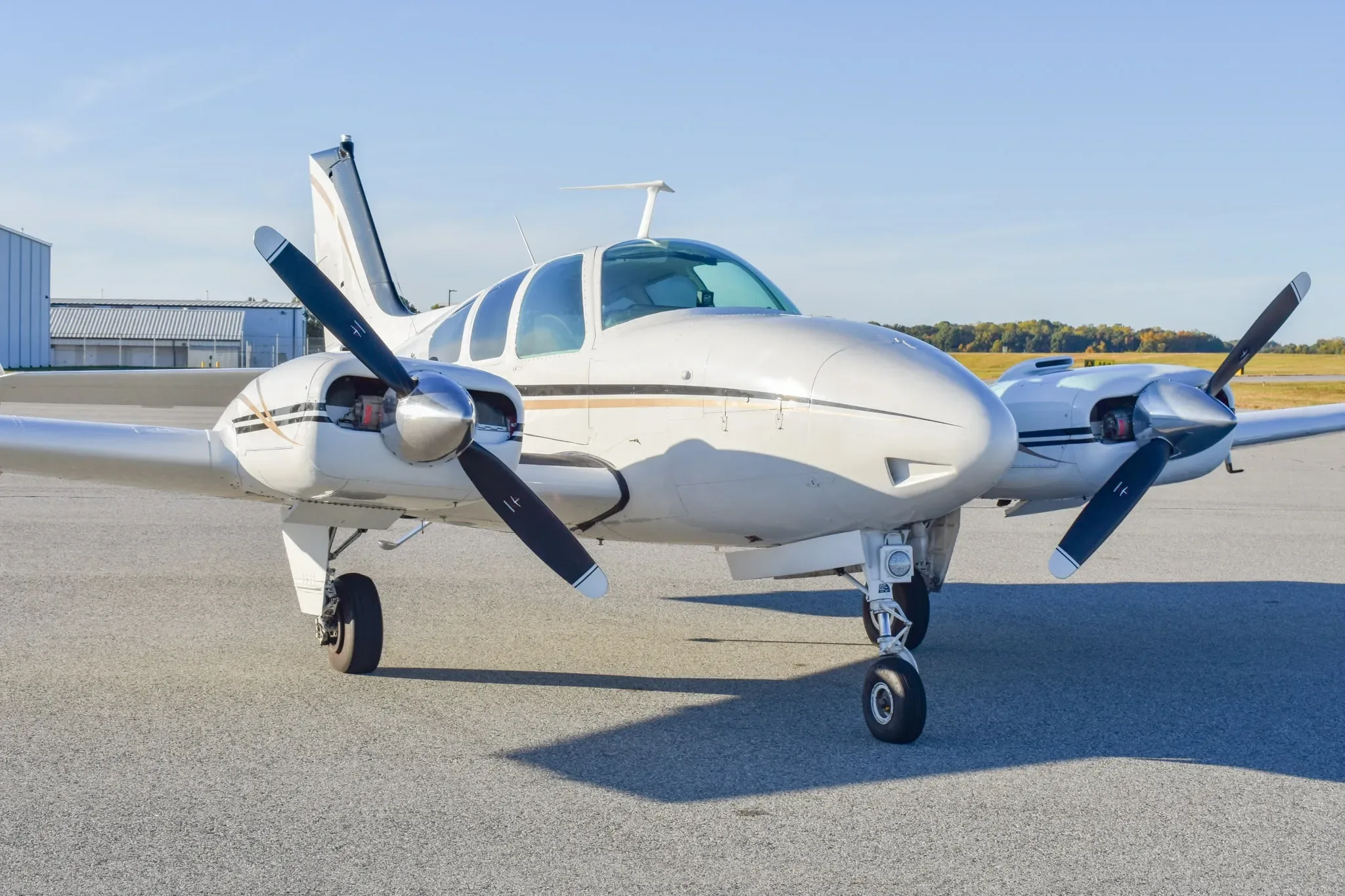 Cabin interior of a 1967 Beechcraft Baron.