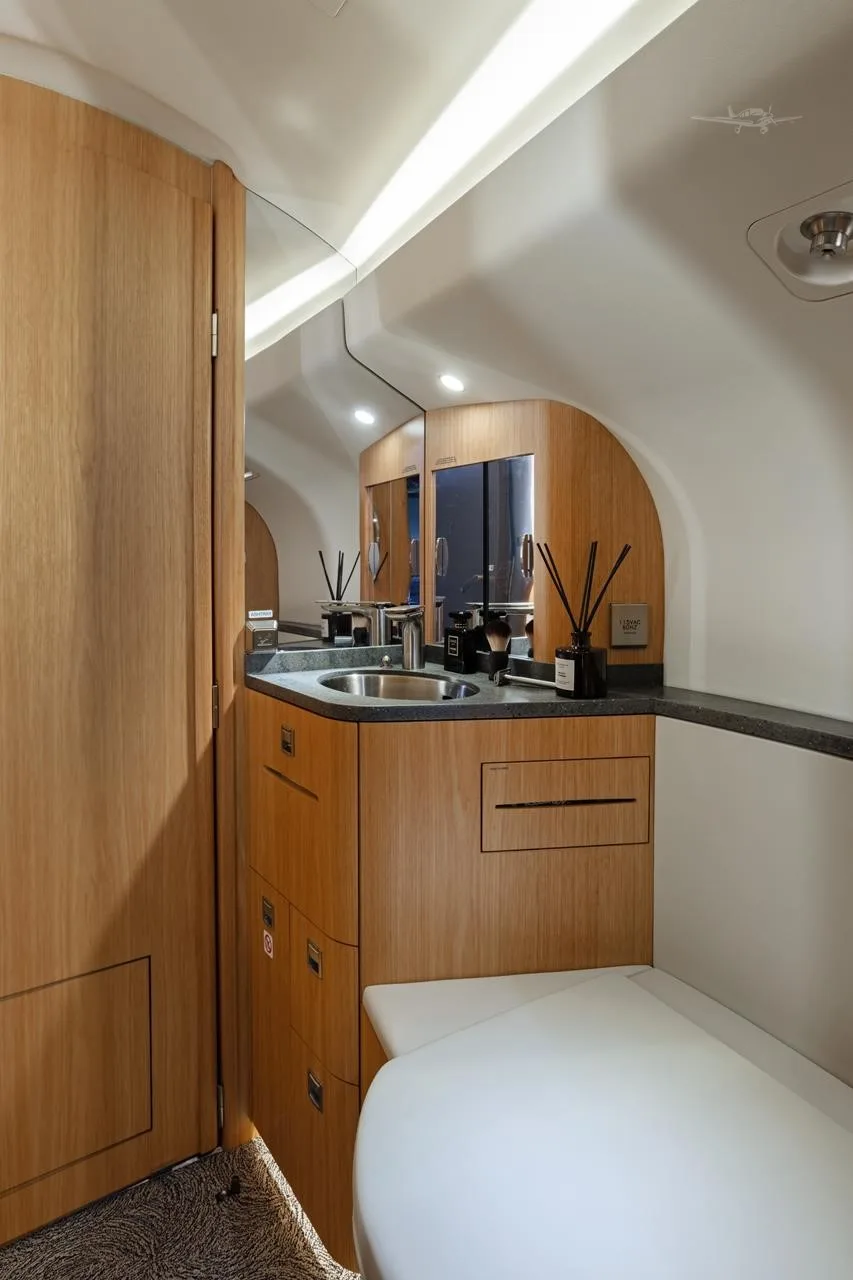 Cabin interior of a 2022 DASSAULT FALCON 7X.
