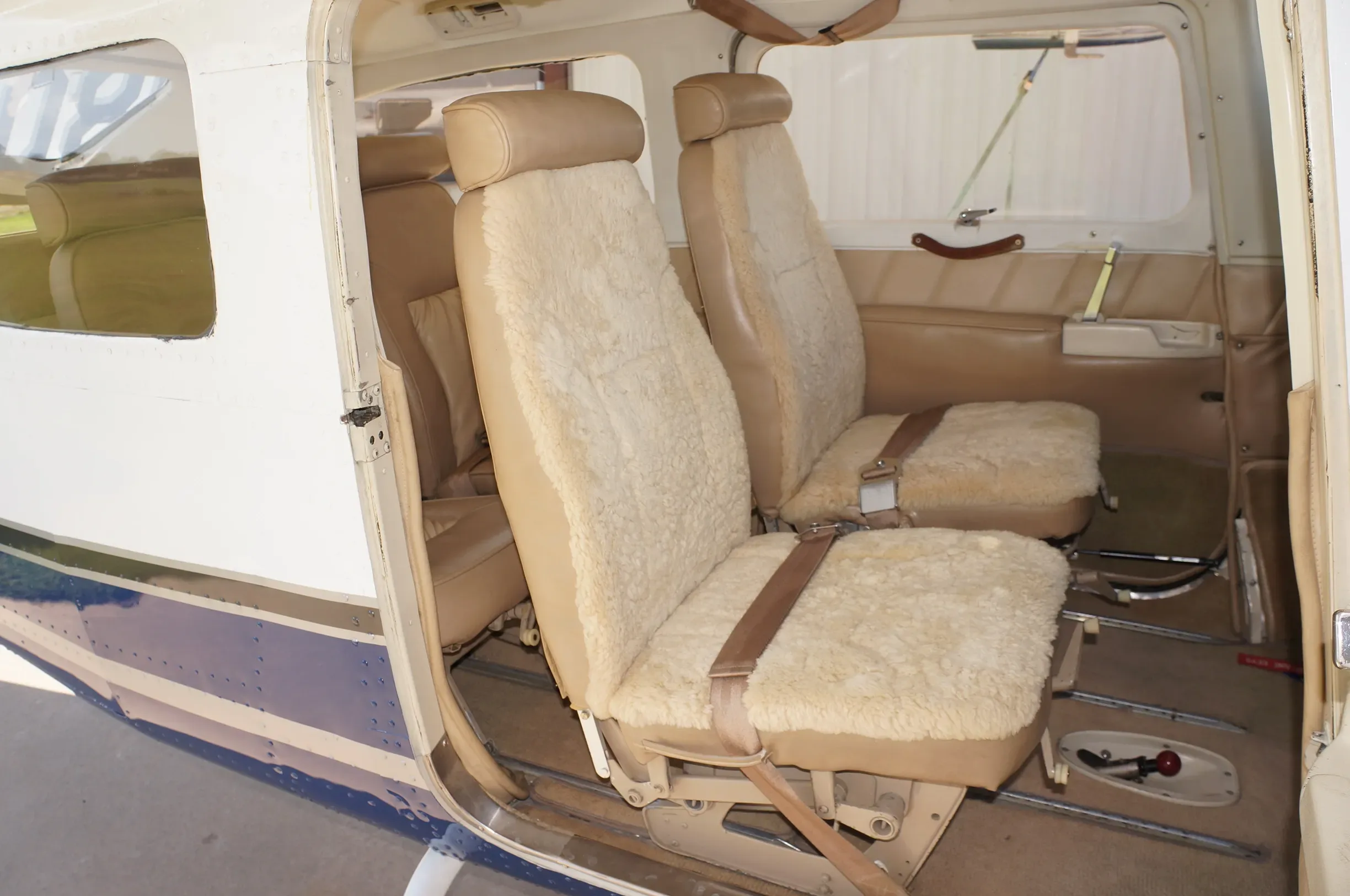Cabin interior of a 1974 Cessna.