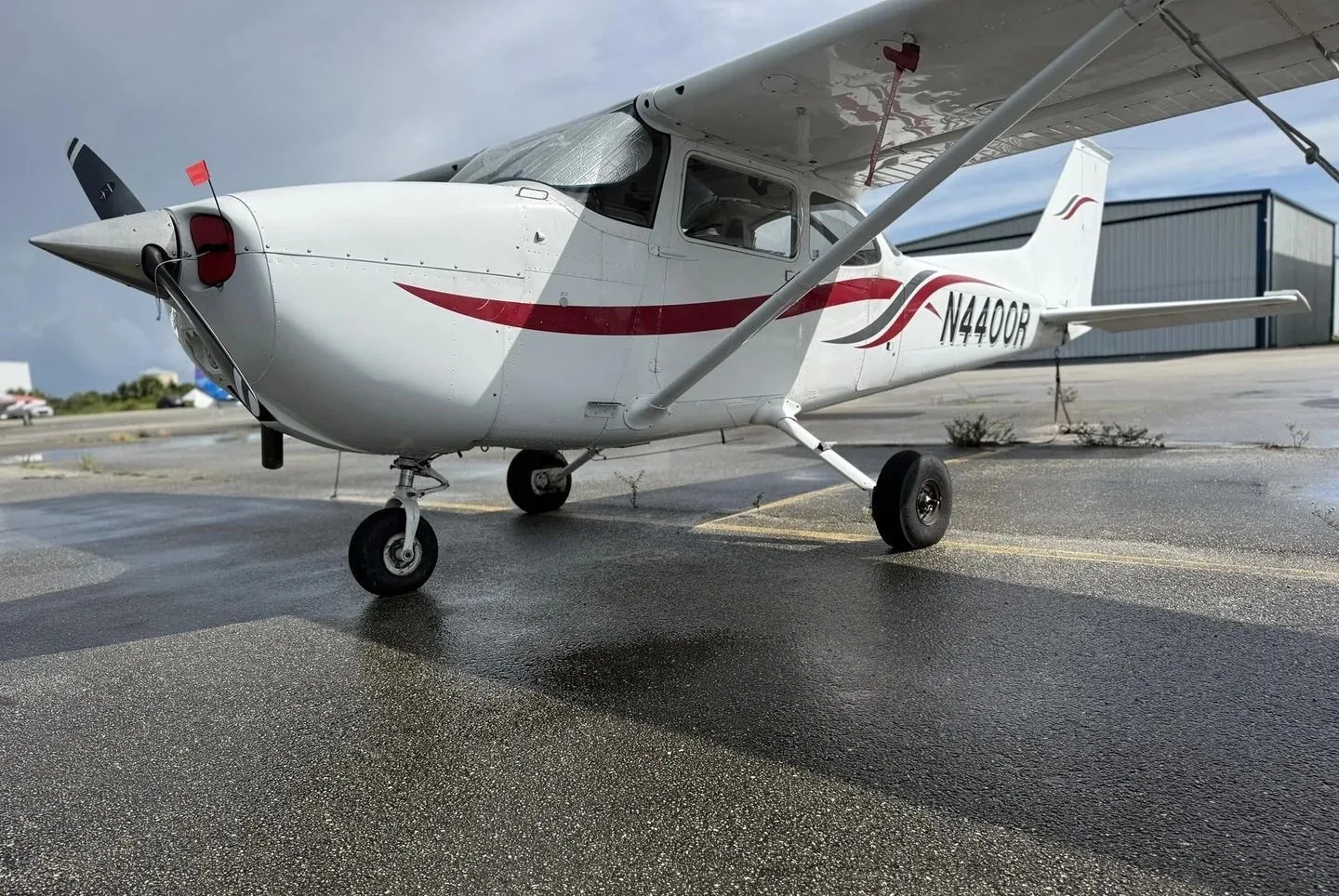 Exterior view of a 1974 Cessna 172M Skyhawk.