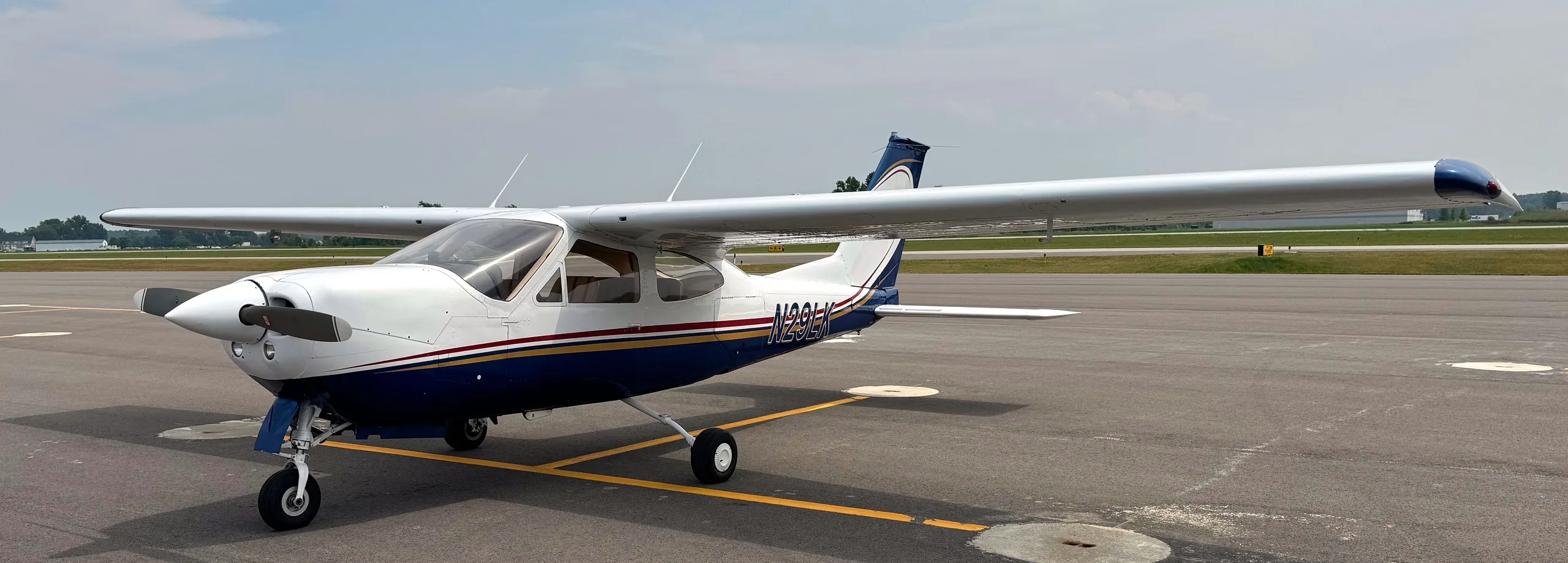 Exterior view of a 1975, N29LK.