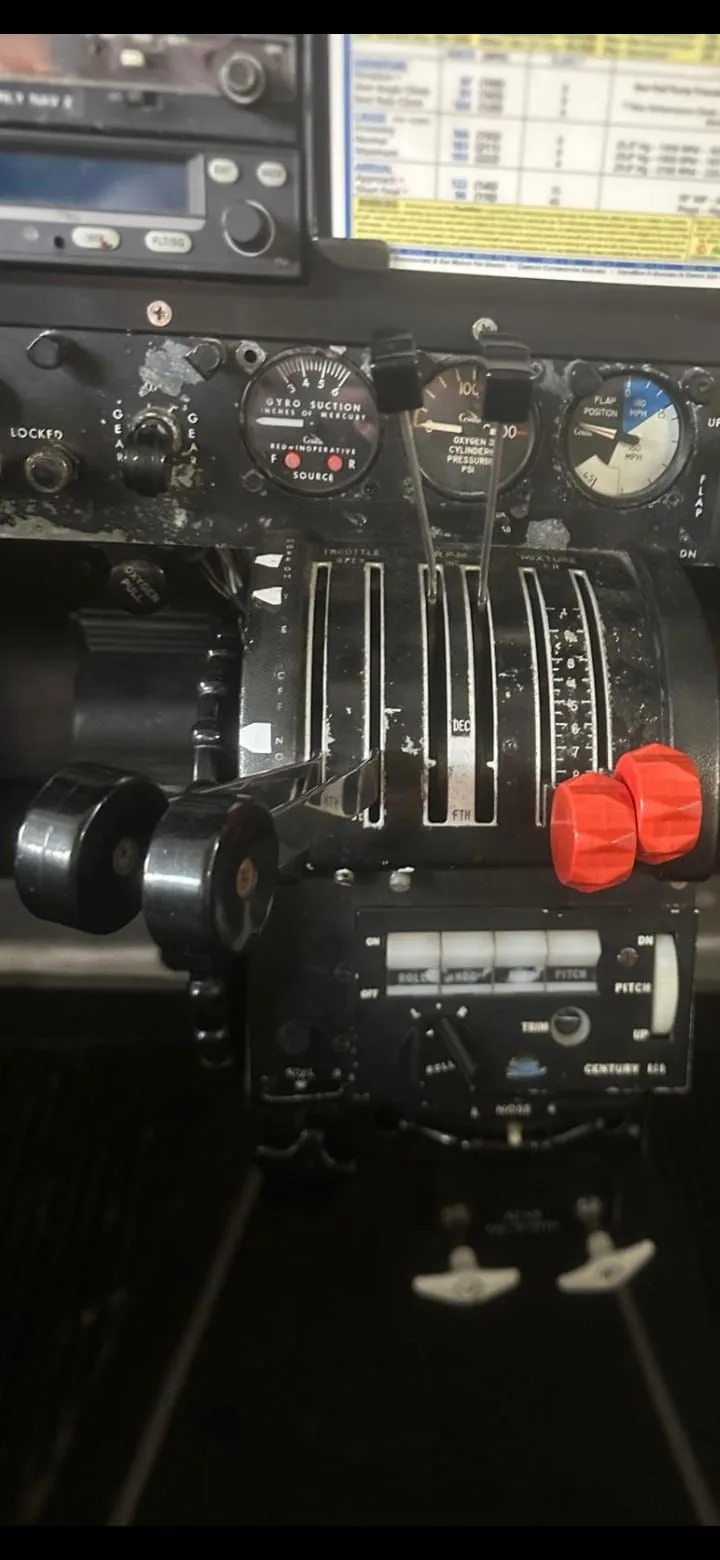 Avionics suite of a 1967 Cessna 411A.