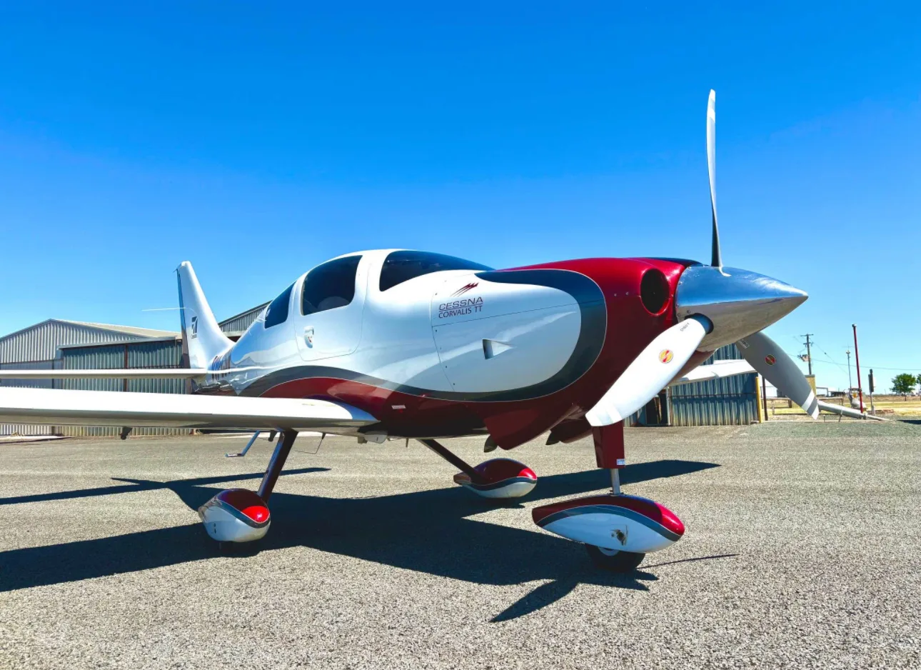 Exterior view of a 1982 Cessna TR182, VH-IVL.