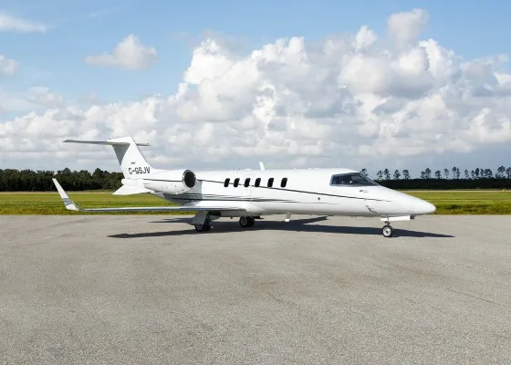 Marketing image of a 2008 Learjet 40.