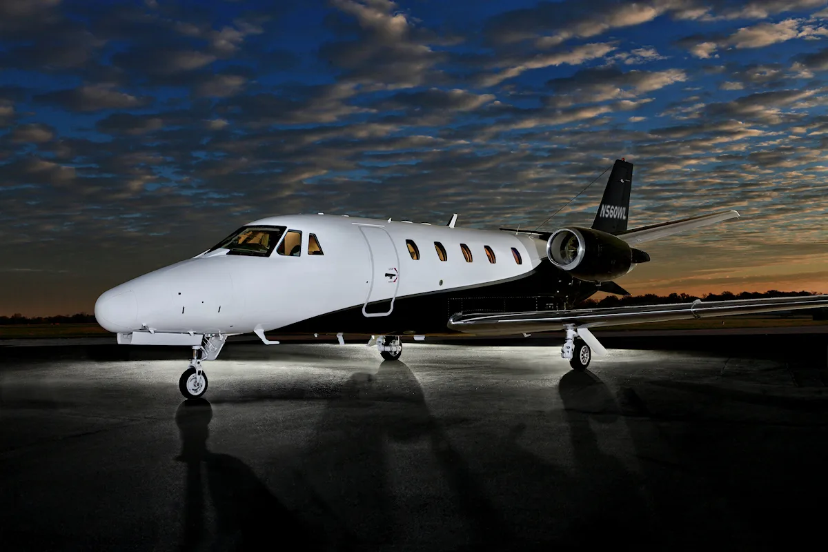 Marketing image of a Cessna Citation Excel.