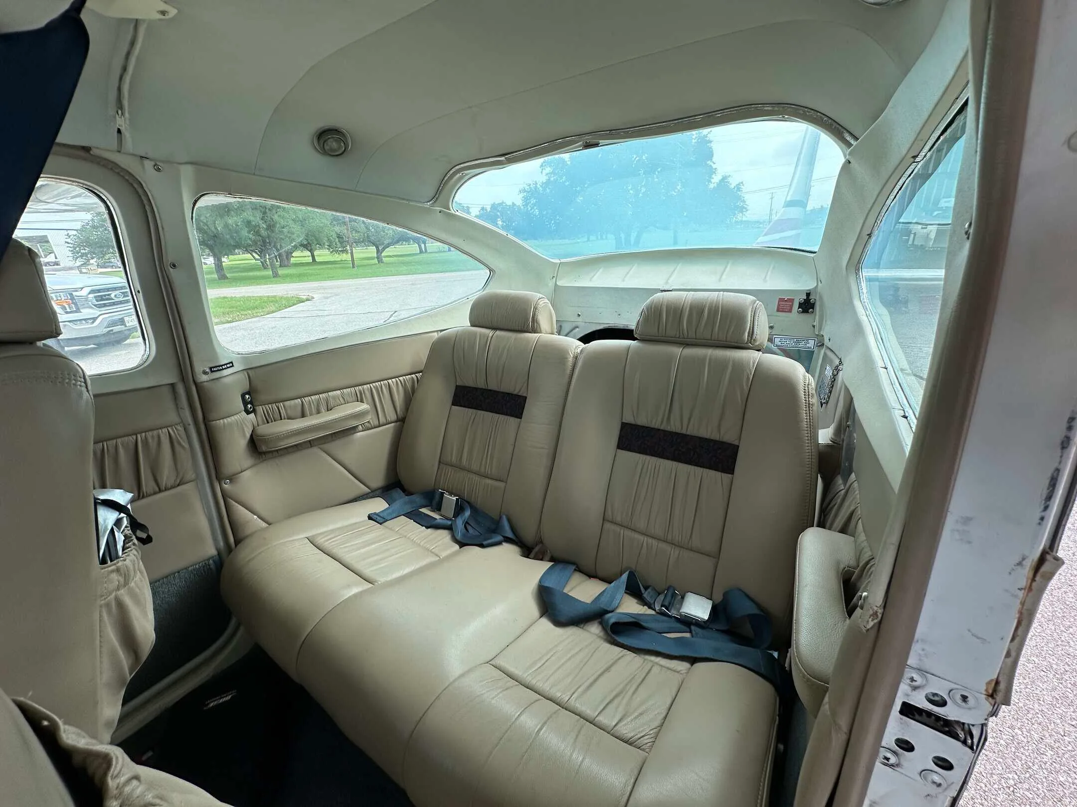Cabin interior of a 1969 Cessna 182N.