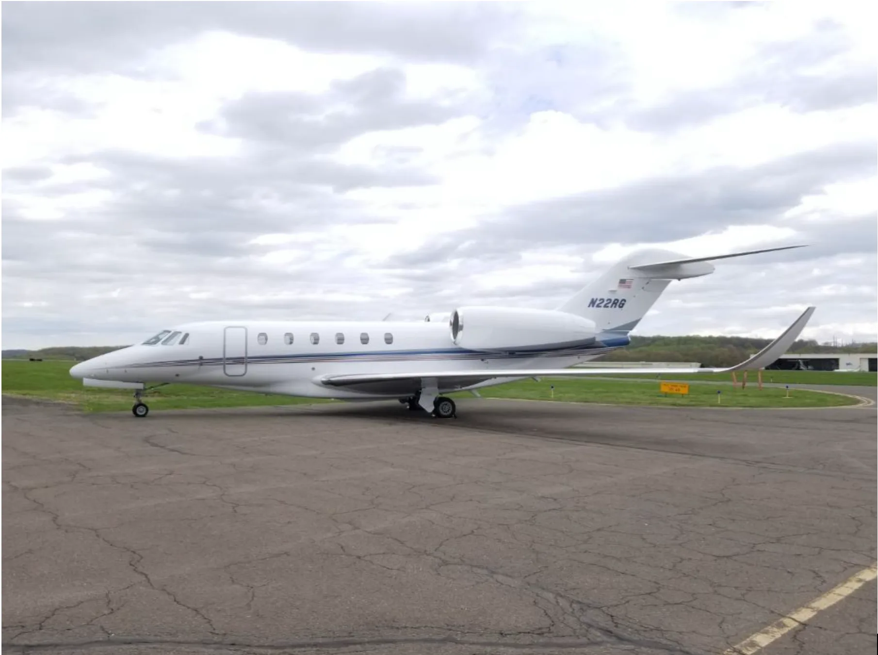 Exterior view of a Cessna Citation X 750-0031.