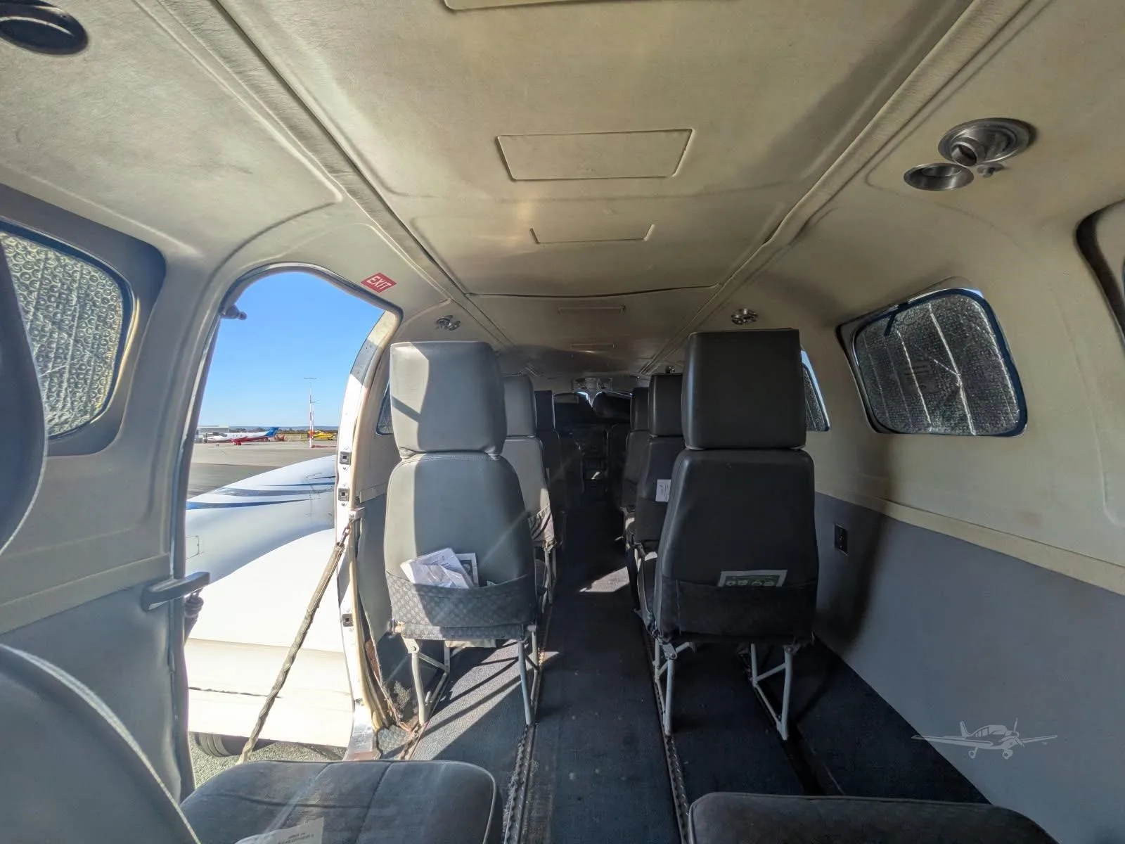 Cabin interior of a 1983 CESSNA CONQUEST II.