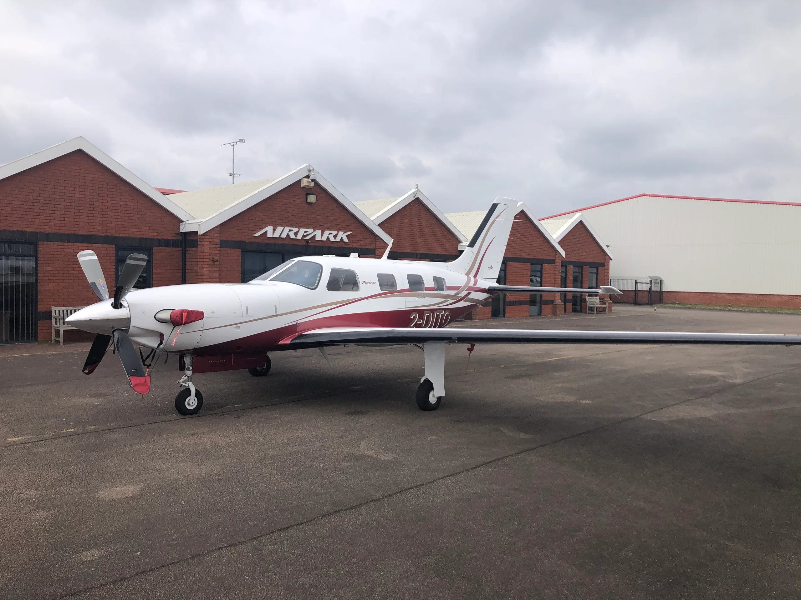 Exterior view of a 1984 Piper PA28-236 Dakota.